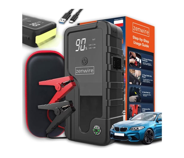 Zenwire Urządzenie Rozruchowe Powerbank 6400 mAh Jump Starter CY16 - 1604681 - zdjęcie